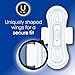 U by Kotex Security Maxi Pads with Wings, Overnight, Unscented, 70 Count