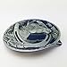 Lanxy Western Cowboy Leaf Horse Head Horseshoe Belt Buckle For Men Blue Enamel Grey Tone, free