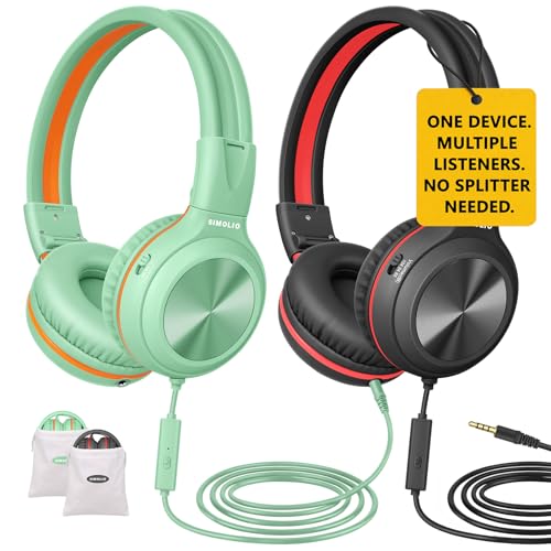 SIMOLIO Manyshare Kids Headphones Mic