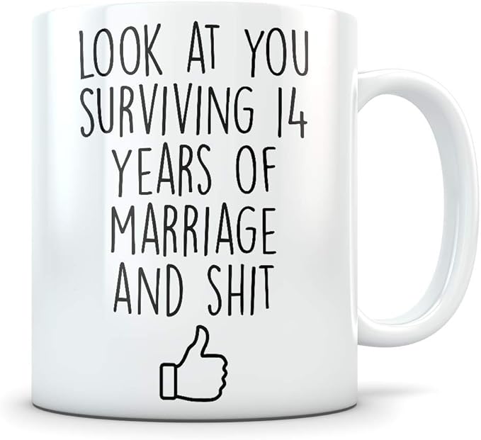 14th Anniversary Gift for Him or Her Funny