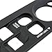 Red Hound Auto 2002-2008 Compatible with Dodge Ram 1500 2500 3500 Quad Cab Bezel Dark Gray for Master Window Switch Panel Plate