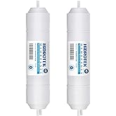 HIDROTEK 75 GPD Reverse Osmosis RO Membrane with Quick Change Housing - 1/4" Inlet/Outlet (2 Count)