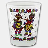 Bahamas Junkanoo Frosted Shot Glass