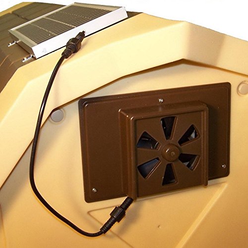 Buy Billionaire asia New Large Doghouse Exhaust Vent Fan Solar Powered