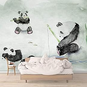 Wall Murals for Bedroom Beautiful Pictures Collection Panda Wings Removable Wallpaper Peel and Stick Wall Stickers - 66x96 inches