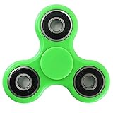 Krazy Spinner Hand Spinner Toy Stress Reducer Ultra Durable High Speed Ceramic Bearing Finger Toy Guarantee 1 Min Spin Time Perfect for ADD ADHD Anxiety Autism And Stress Relief (LIME)