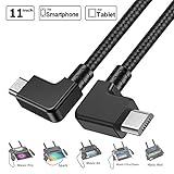 O'woda Micro USB to Micro USB OTG Cable 11.41 inch Nylon Braided Data Cord Video Transfer Connector for DJI Mavic Pro/Spark/Mavic Air/Mavic 2 Pro & Zoom/Mavic Mini