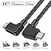 O'woda Micro USB to Micro USB OTG Cable 11.41 inch Nylon Braided Data Cord Video Transfer Connector for DJI Mavic Pro/Spark/Mavic Air/Mavic 2 Pro & Zoom/Mavic Mini