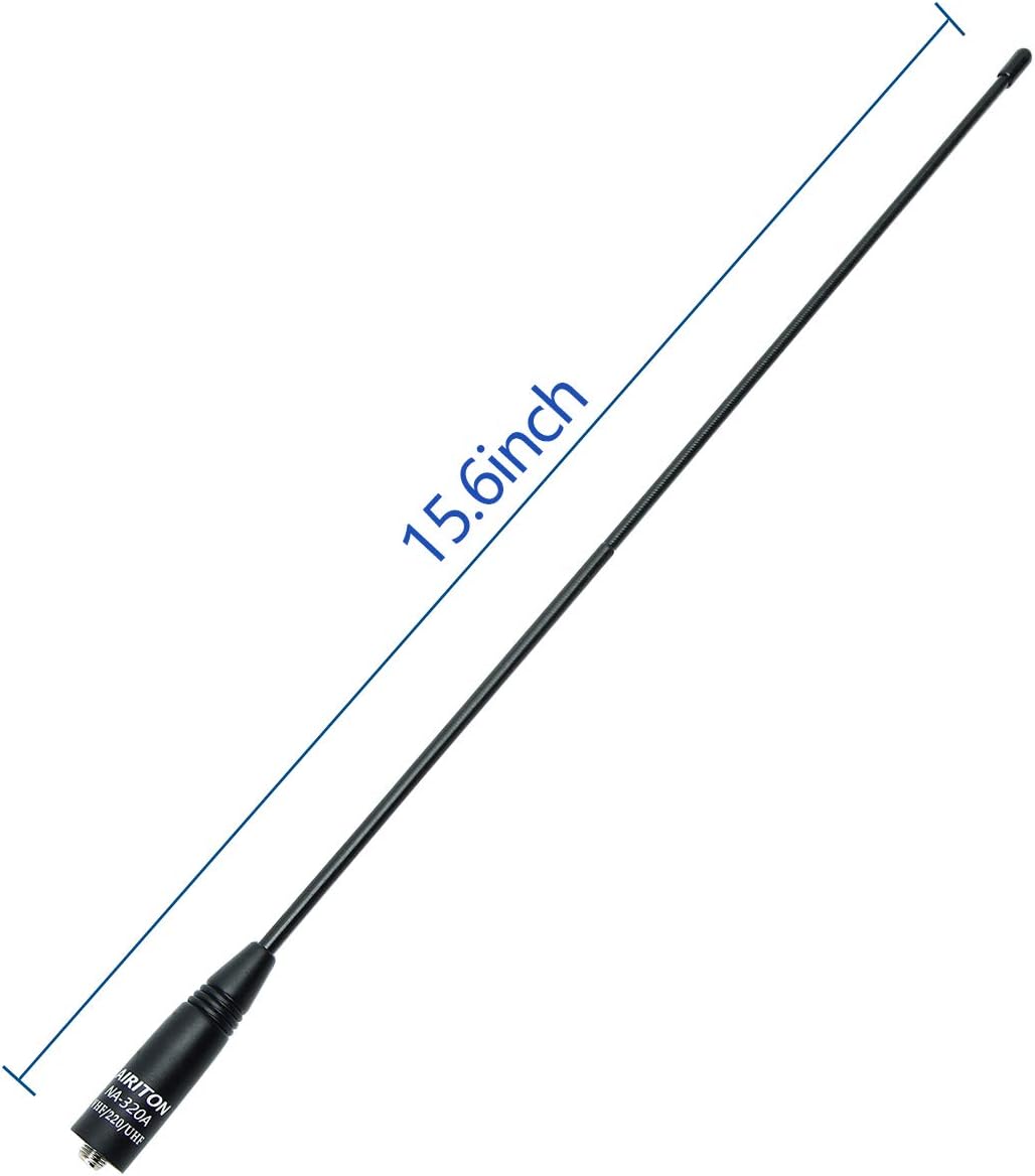 Airiton NA-320A Triband Antenna 2M, 1.25M, 70CM (144-220-440Mhz) Antenna SMA-Female for BTECH and Baofeng Radio UV-5X3, UV-5RX3, UV-5RIII, UV-R3, MKX3 (1 pcs): Home Audio & Theater