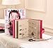 iSuperb Earring Organizer Book Design Travel Jewelry Storage Case Tray Holder for Girls Christmas Gift 7.3x5.5x1.8inch (Black)