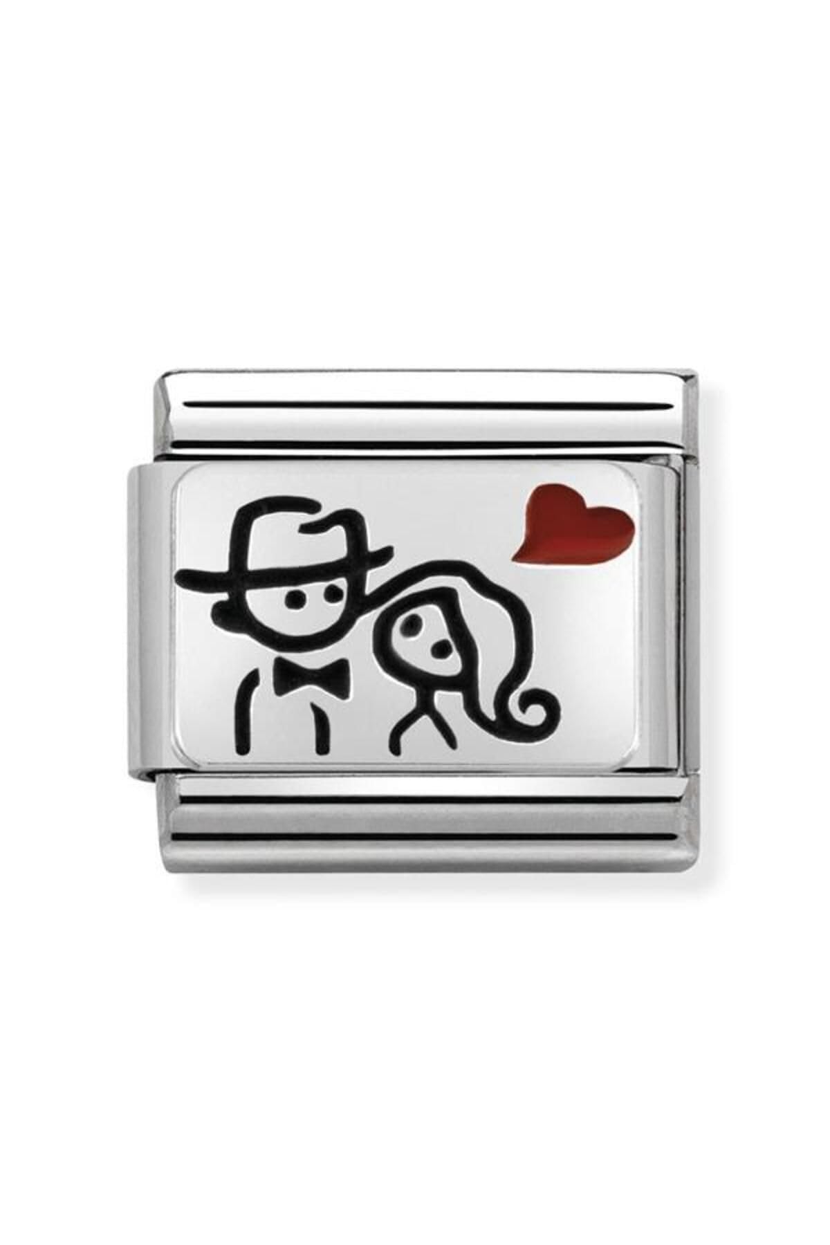 Nomination 330208/10 Women's Charm Classic Composable 925 Silver Enamel, one size, enamel, No Gemstone