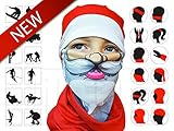 Christmas Santa Tubular Half Face Mask Neck Warmer Unisex Costume Headwear Gift Set