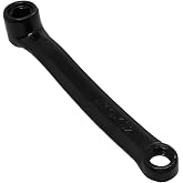 S SYDIEN Bike Crank Arm, Diamond Hole Bicycle Replacement Prats, Left Crank Arm Replacement for Electric, Folding, Hybrid, City Bike, Black