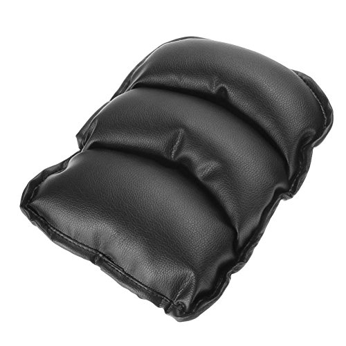 Malcam Car Center Armrest General Pad Cover PU Soft Leather Vehicle Center Console Arm Rest Protective Cushion(Black) - Thumbnail 2