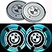 OSIRCAT LED Car Cup Holder Lights for BMW,Car Logo Coaster with 7 Colors Changing USB Charging Mat,Luminescent Cup Pad Interior Atmosphere Lamp Decoration Light 2PCS