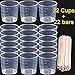 Y-Axis 22 Pack 60ml Plastic Graduated Cups Tran