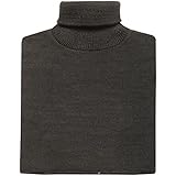 Women's Turtleneck Dickie - Lightweight Mock Sweater - Black