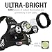 DanForce Bright LED Headlamp – American Made Head Flashlight – 3 Cree® LEDs, 4 Modes, 6000 Lumens, Rechargeable Batteries – Sweat-Resistant Band – Dust and Waterproof + FREE Lenses , (Army Patriot)