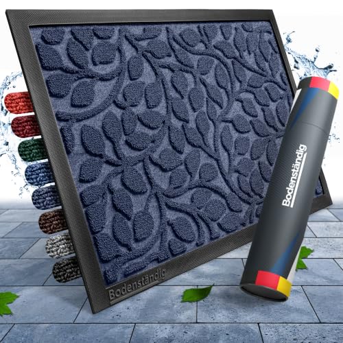 Bodenständig® Fußmatte außen - rutschfest & saugstark - Fußabtreter blau
