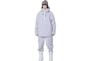 SEARIPE Women Ski Jacket and Pants Set Couples Windproof Ski Suits Mens Waterproof Two Piece Snowsuits for Winter Sports