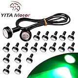 YITAMOTOR 20X Eagle Eye 23mm 9W Green LED 12V Motor Car Fog Driving DRL Lights