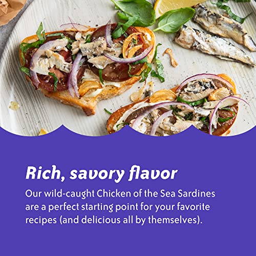 Chicken of the Sea Smoked Sardines in Oil, Wild Caught, 3.75 oz. Can