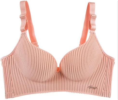 Keaac Womens Seamless Wirefree Push Up Fashion Stripes Bra 4 32C