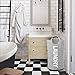 DOKEHOM 82L Large Laundry Basket, Collapsible Laundry Bag, Freestanding Tall Clothes Hamper, Foldable Washing Bin (Grey)