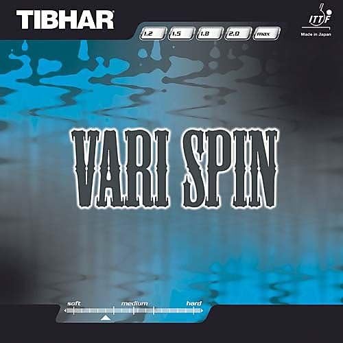 Tibhar Rubber Vari Spin, 1.2 mm, Black