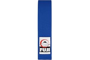 Fuji Solid Rank Karate Judo TKD Belts - Premium Cotton Belt with Durable Stitching - Ideal for Mixed Martial Arts (Blue, 6)