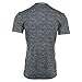 adidas Performance Men's Techfit Base Layer Fitted Tee, Large, Black Heather