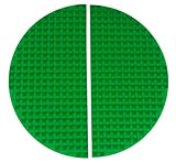 Classic Green Half Circle Roll Up Building Mat by Strictly Briks | 15