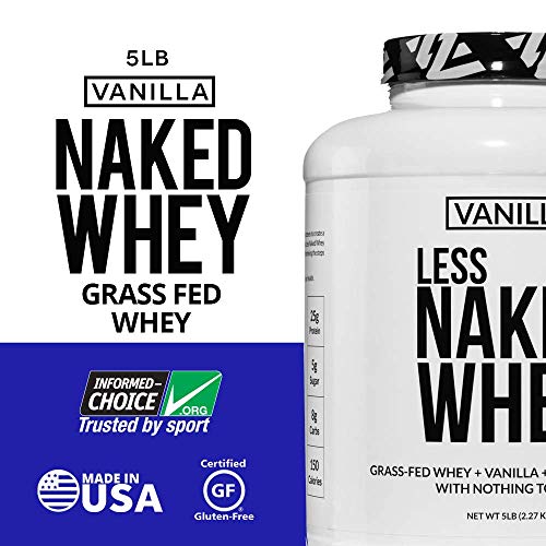 Less Naked Whey Vanilla Protein - All Natural Grass Fed Whey Protein Powder + Vanilla + Coconut Suga - //medicalbooks.filipinodoctors.org