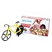 Bapdas No-Stick Stainless Steel and Dual Cutting Bicycle Pizza Cutter with Kickstand(Yellow)
