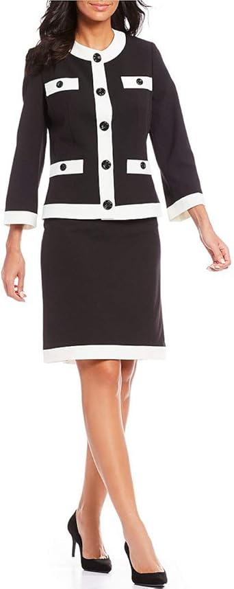 amazon white skirt suit