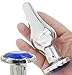 Sexysamba Tapered Butt Plug Metal Jewel Anal Trainer Woman Adult Pleasurable Sex Play Fetish Toy for Beginners Anal Starter Training,(1 Pc Large,Blue)