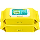 Ariul Stress Relieving Purefull Cleansing Tissue – Gentle & Hydrating Makeup Remover Wipes, Korean Skin Care with Natural Ingredients, 80 Tissues × 2 Packs