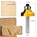 HandsEase 4Pcs 1/4-Inch Shank Round-Over Edging Router Bit Set Woodworking Milling Cutter Tools Corner Rounding Edge-forming Bit