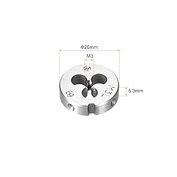 uxcell M3 X 0.5 Metric Round Die, Machine Thread