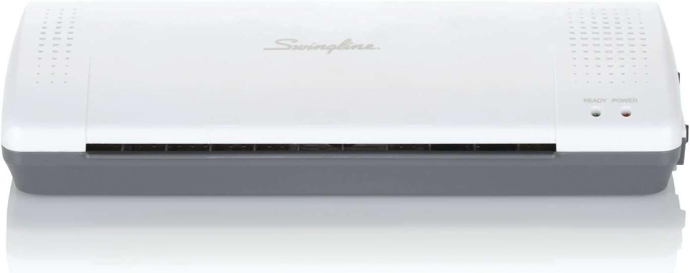 Swingline Lamination Starter Kit, Inspire Laminator, Pouches, Trimmer, Mini Hole Punch Included (1701869ECR), Gray : Office Products
