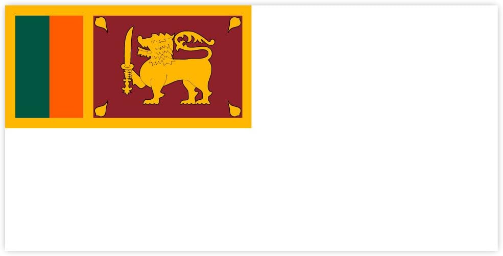 Naval flag Sri Lanka Naval Ensign of Sri Lanka sticker decal 6" x 3"