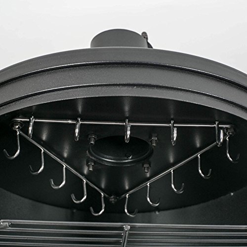 Mayer Barbecue RAUCHA Räucherofen MRO-100 Pro Räucherfass Räuchertonne, 3 Roste Ø 38 cm, 15 Haken für hängendes… – Bild 8
