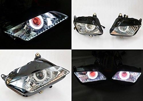 Angel Eye HID Projector Demon Eye Headlight Assembly 2007-2012 Honda CBR600RR