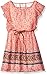 Speechless Girls' Chiffon Cage Back Knee Length Sleeve Less Round Neck Dress