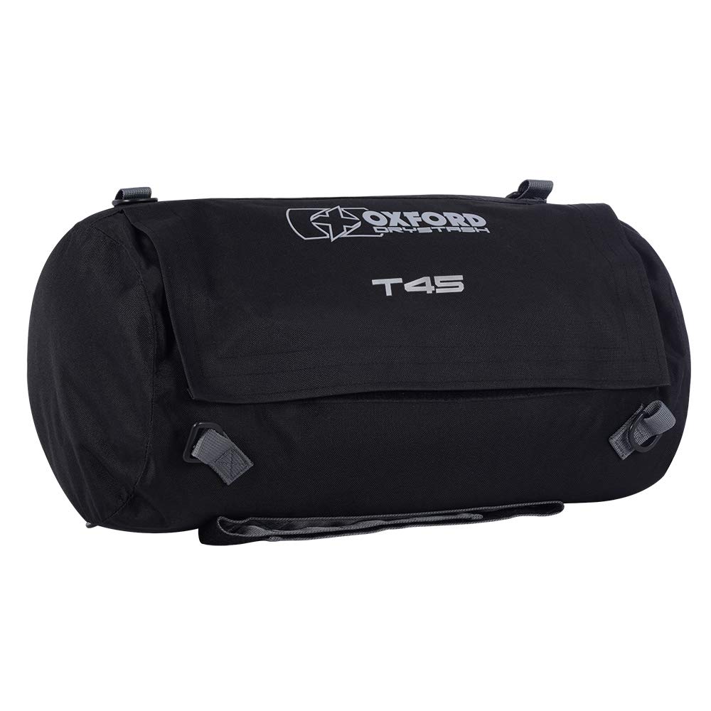 Oxford Drystash T45 Soft Waterproof Motorcycle Dry Sack Duffle Bag - 45 Litres Black Length: 600mm/Diameter: 360mm OL313