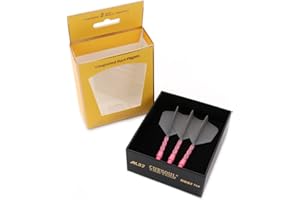 CUESOUL ROST T19 Integrated Dart Shaft and Flights Big Wing Shape Grey 33mm-Say Goodbye to Falling Dart Flight