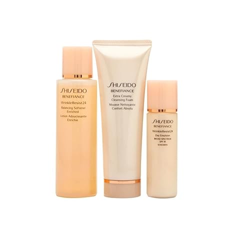 Shiseido Benefiance Cleansing Foam 30ml / Wrinkle Resist 24 Balancing Softener Enriched 30ml / Bio Performance Advanced Super