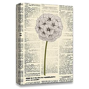 signwin Canvas Wall Art Flower On The Newspaper...