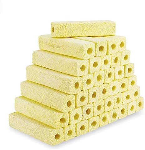 TUDIO 6.5-Inch Long Large Aquarium Filter Media, Ceramic Bio Media Blocks for Sump Tank Pond Fish Tank Media