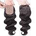 Elva Hair Free Part Body Wave Silk Base Top Closure Bleached Knots 4